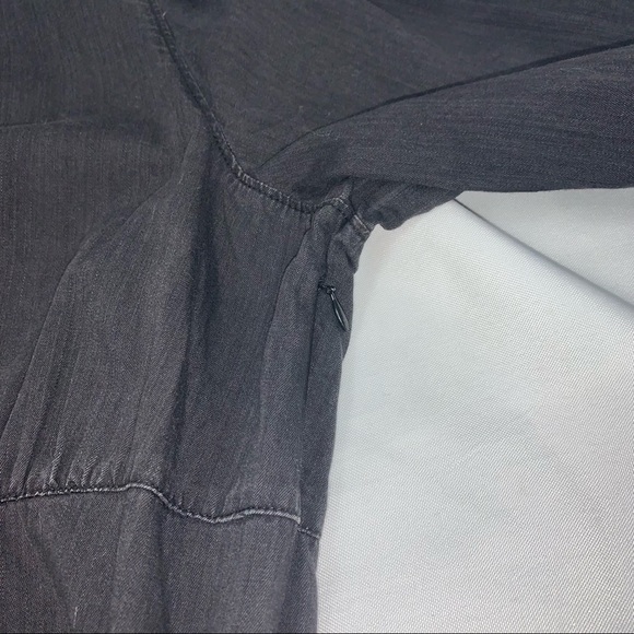 Madewell Denim Ruffled Mockneck Dress - Picture 8 of 11